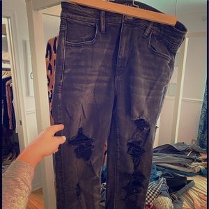 Distressed jean (faded black)